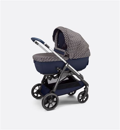 Bassinet and Stroller Combo Blue and Beige Dior .